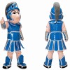 Blue Spartan Mascot Costume
