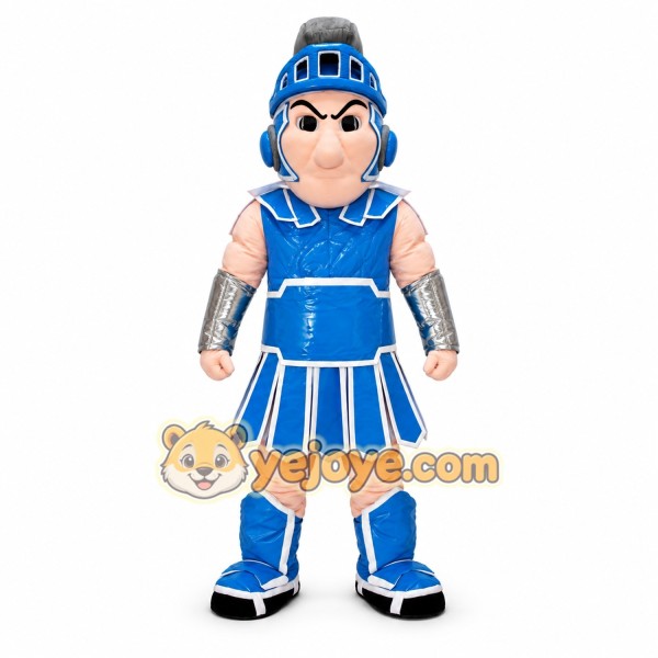 Blue Spartan Mascot Costume
