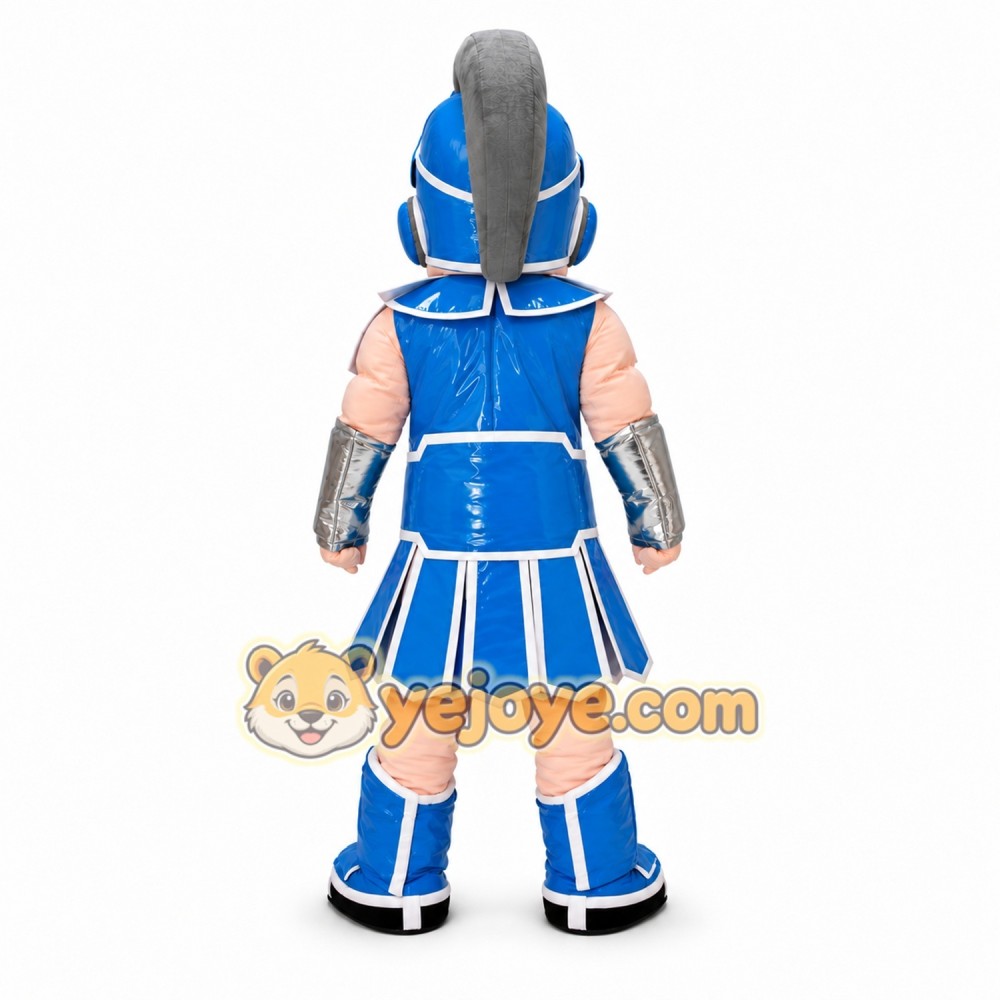 Blue Spartan Mascot Costume Blue Spartan Mascot Costume