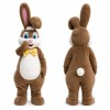 Brown Bunny Mascot Costume with Bow Tie