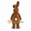 Brown Bunny Mascot Costume with Bow Tie Brown Bunny Mascot Costume with Bow Tie