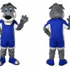 Blue Wolf Mascot Costume