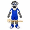 Blue Wolf Mascot Costume Blue Wolf Mascot Costume