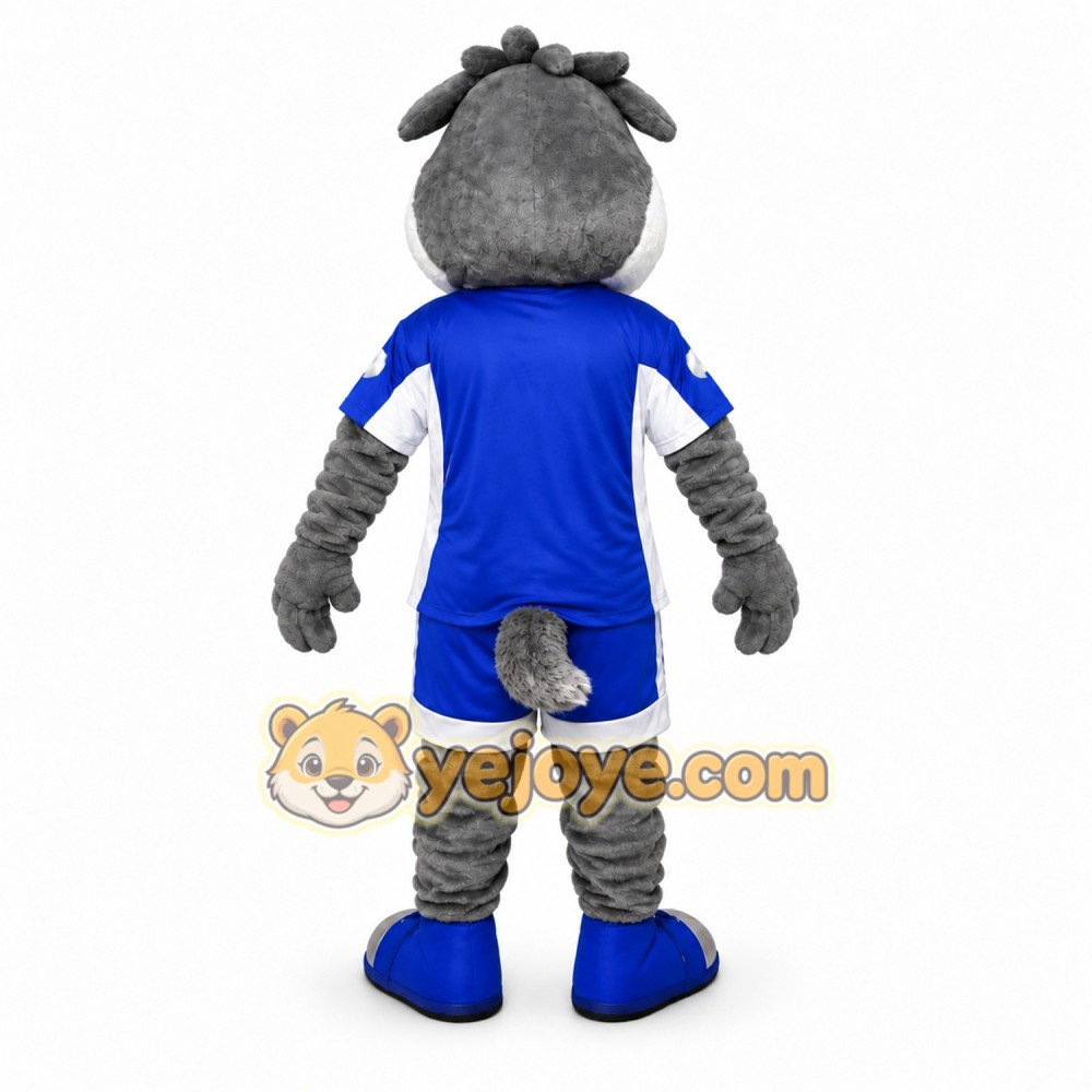 Blue Wolf Mascot Costume Blue Wolf Mascot Costume