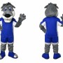 Blue Wolf Mascot Costume