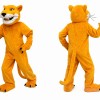 Orange Lion Mascot Costume for Kids and Adults