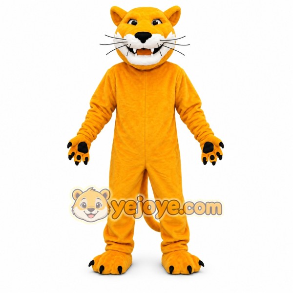Orange Lion Mascot Costume for Kids and Adults
