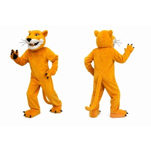 Orange Lion Mascot Costume for Kids and Adults