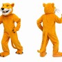 Orange Lion Mascot Costume for Kids and Adults