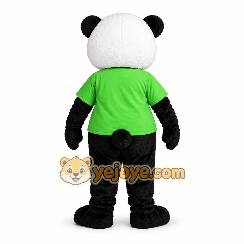Green Panda Mascot Costume Green Panda Mascot Costume