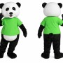 Green Panda Mascot Costume