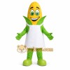 Yellow Corn Mascot Costume with Green Accents Yellow Corn Mascot Costume with Green Accents