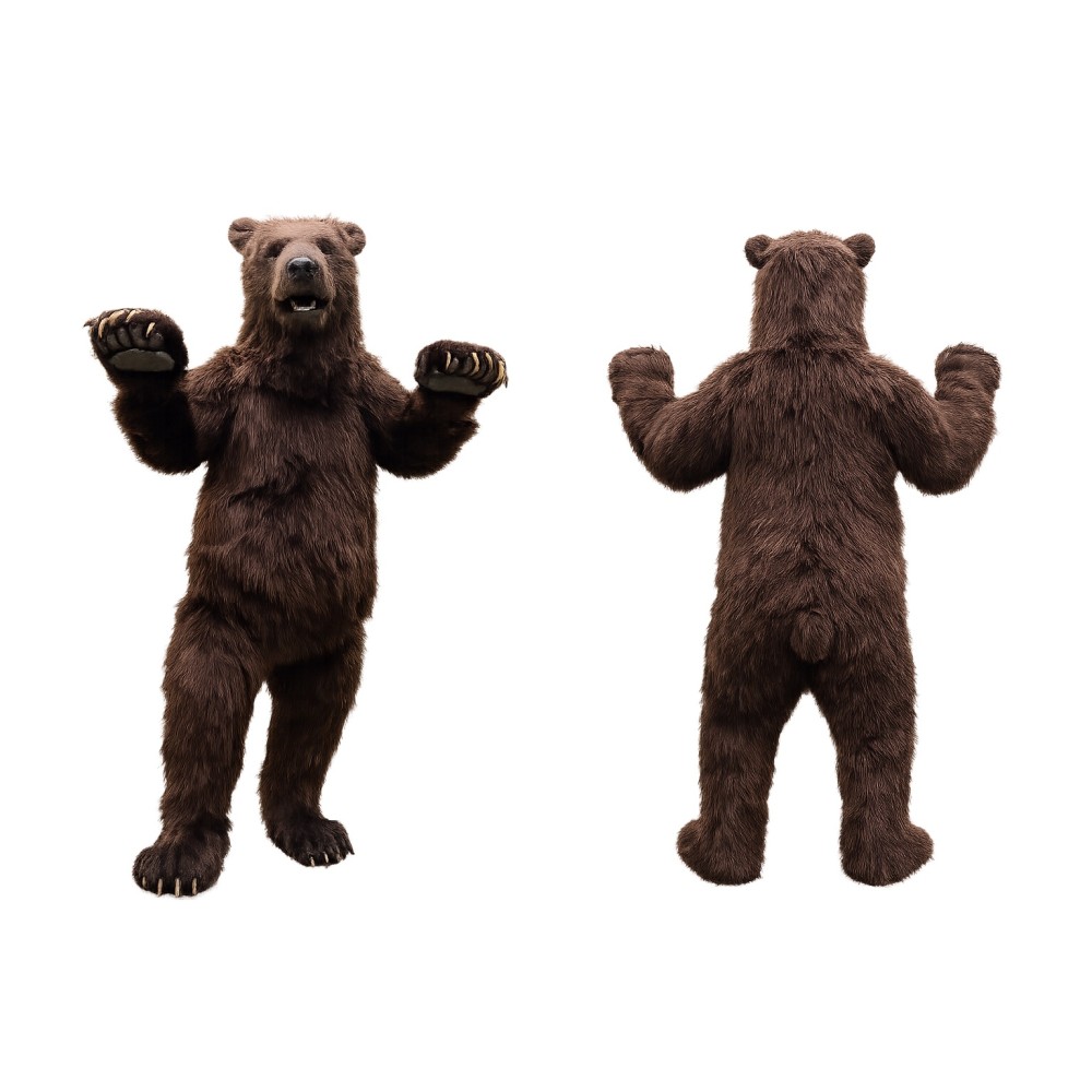 Brown Bear Mascot Costume for Kids and Adults