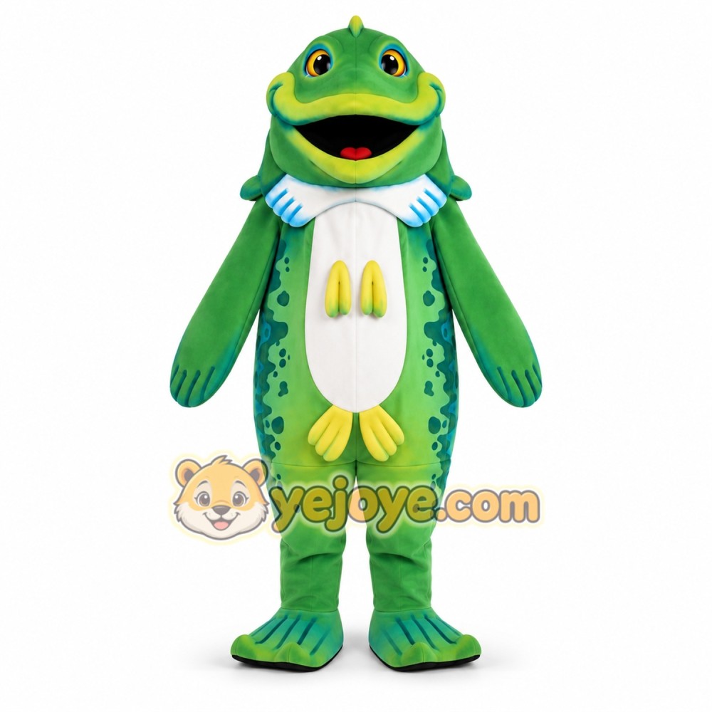 Green Fish Mascot Costume for Kids and Adults Green Fish Mascot Costume for Kids and Adults