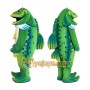 Green Fish Mascot Costume for Kids and Adults