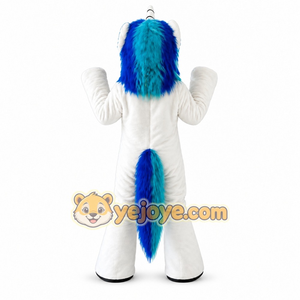 Blue Unicorn Mascot Costume for Kids and Adults Blue Unicorn Mascot Costume for Kids and Adults