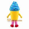 Yellow Cupcake Mascot Costume with Blue Hat