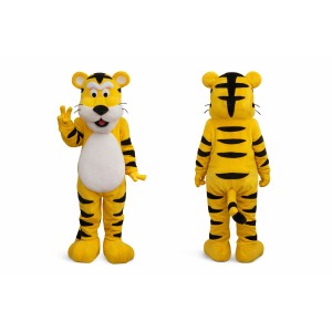 Yellow Tiger Mascot Costume for Parties and Events
