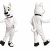 White Dog Mascot Costume for Parties and Events