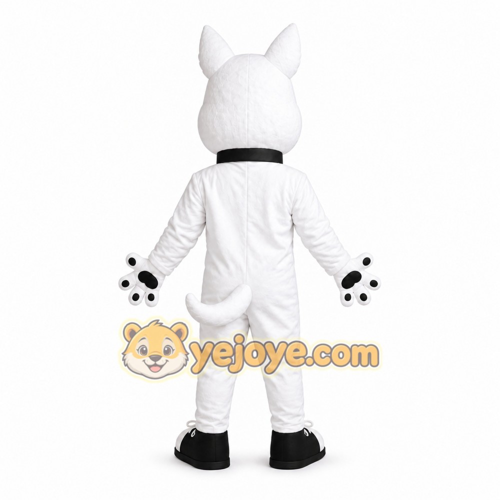 White Dog Mascot Costume for Parties and Events White Dog Mascot Costume for Parties and Events