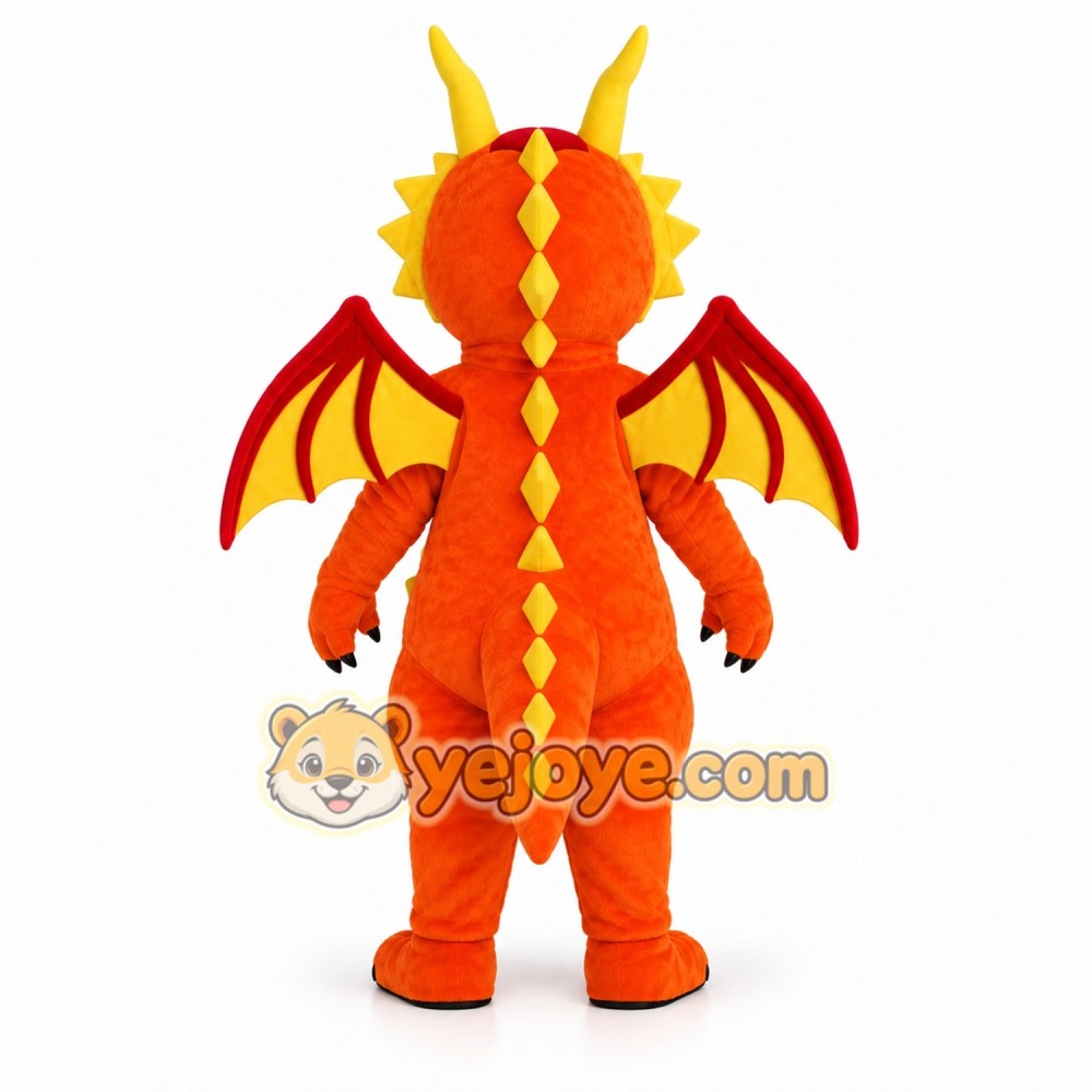Orange Dragon Mascot Costume for Kids and Adults Orange Dragon Mascot Costume for Kids and Adults