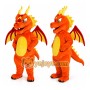 Orange Dragon Mascot Costume for Kids and Adults