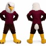 Brown Eagle Mascot Costume with Yellow Feet