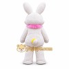 White Bunny Mascot Costume with Pink Accents White Bunny Mascot Costume with Pink Accents