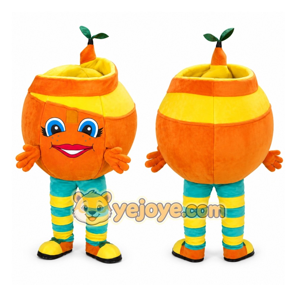 Orange Fruit Mascot Costume for Kids and Adults Orange Fruit Mascot Costume for Kids and Adults