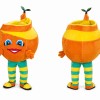Orange Fruit Mascot Costume for Kids and Adults