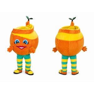 Orange Fruit Mascot Costume for Kids and Adults