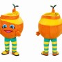 Orange Fruit Mascot Costume for Kids and Adults