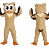 Owl Mascot Costume Beige Color