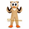 Owl Mascot Costume Beige Color Owl Mascot Costume Beige Color