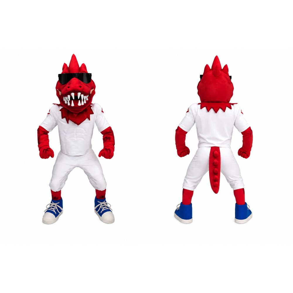 Red Dragon Mascot Costume