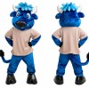 Blue Bull Mascot Costume