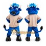 Blue Bull Mascot Costume