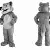 Gray Wolf Mascot Costume for Kids and Adults