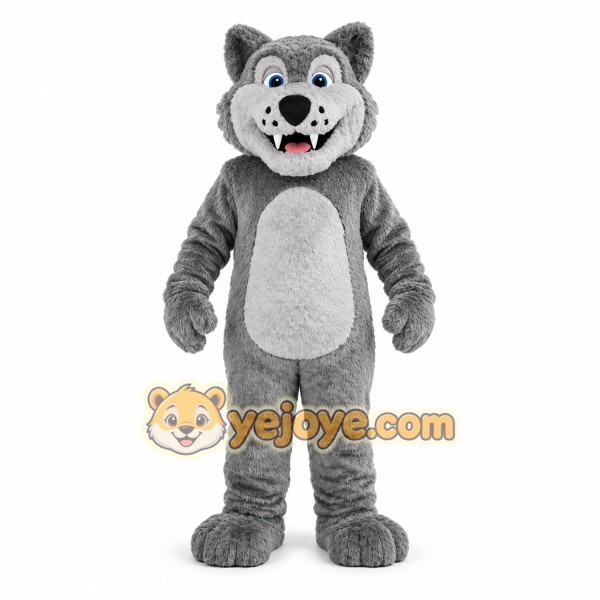Gray Wolf Mascot Costume for Kids and Adults Gray Wolf Mascot Costume for Kids and Adults