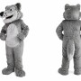 Gray Wolf Mascot Costume for Kids and Adults
