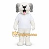 White Dog Mascot Costume White Dog Mascot Costume