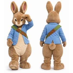 Blue Rabbit Mascot Costume for Kids and Adults