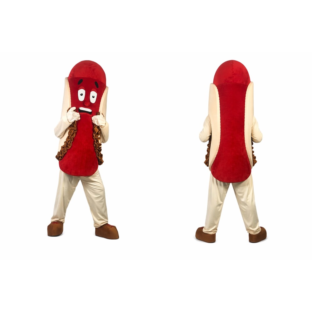Red Hot Dog Mascot Costume
