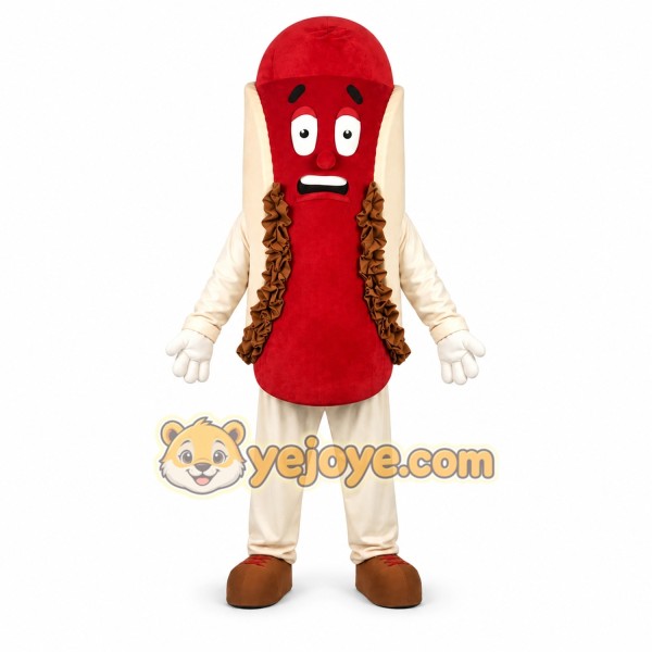 Red Hot Dog Mascot Costume Red Hot Dog Mascot Costume