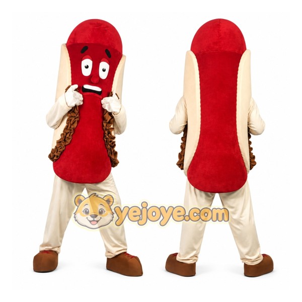 Red Hot Dog Mascot Costume