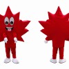Red Leaf Mascot Costume for Events and Performances