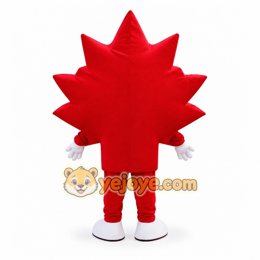 Red Leaf Mascot Costume for Events and Performances Red Leaf Mascot Costume for Events and Performances