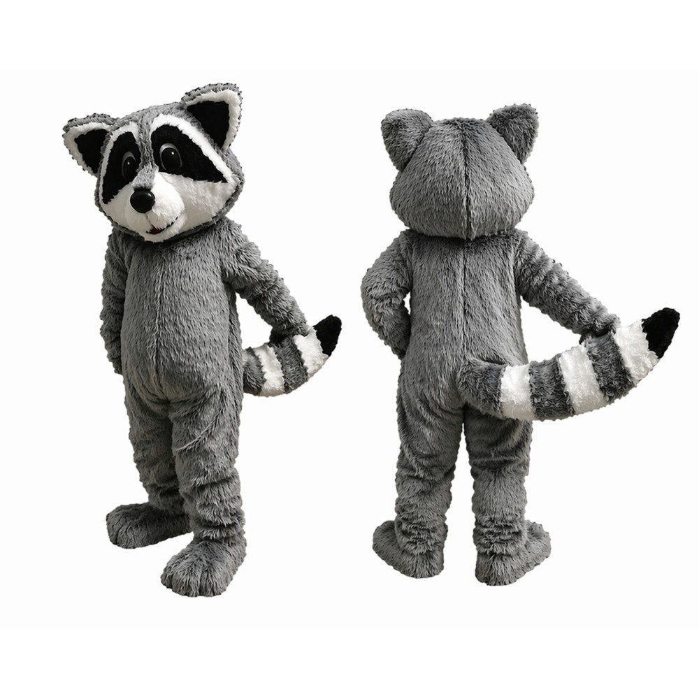 Gray Raccoon Mascot Costume for Parties and Events