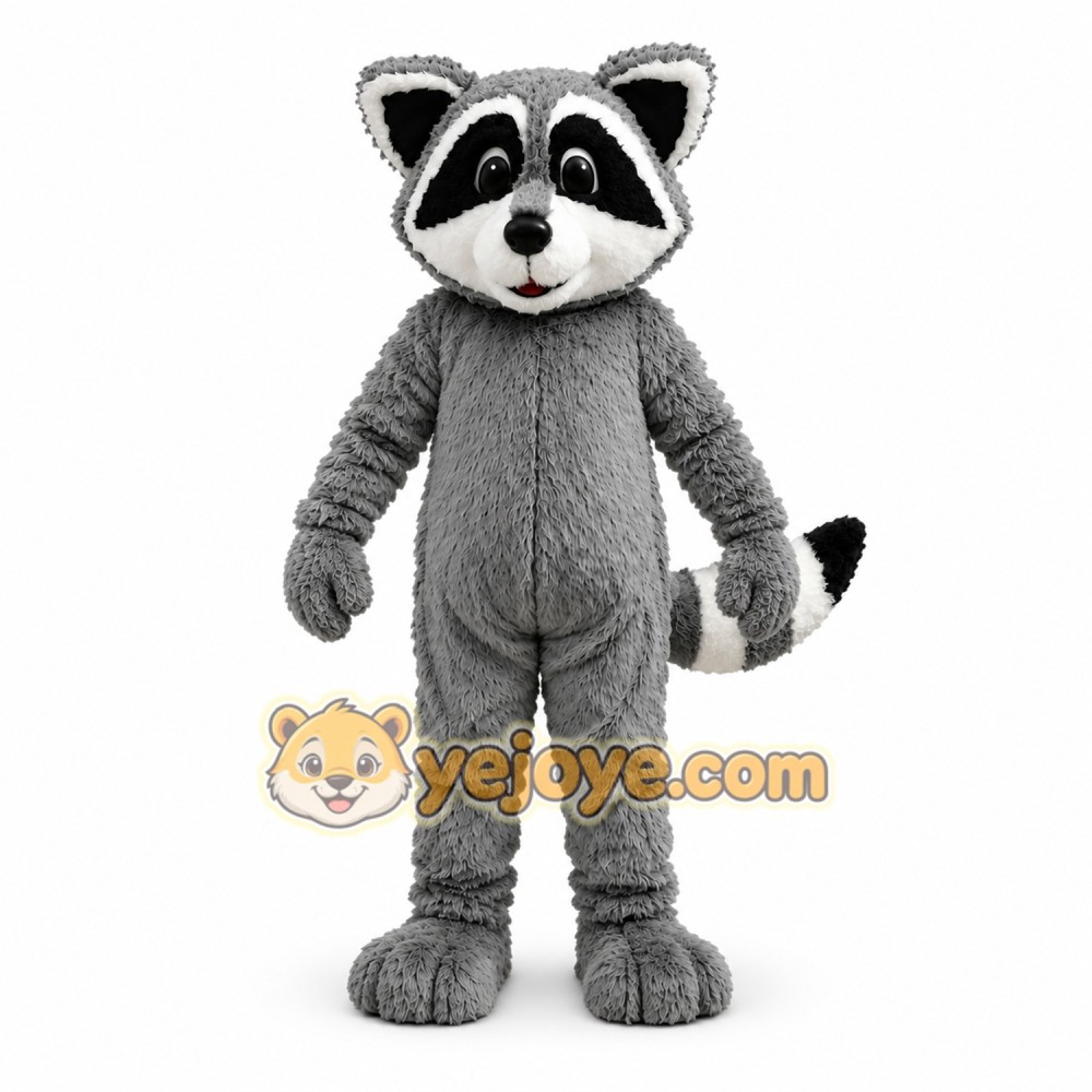 Gray Raccoon Mascot Costume for Parties and Events Gray Raccoon Mascot Costume for Parties and Events