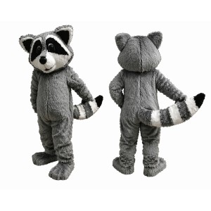 Gray Raccoon Mascot Costume for Parties and Events